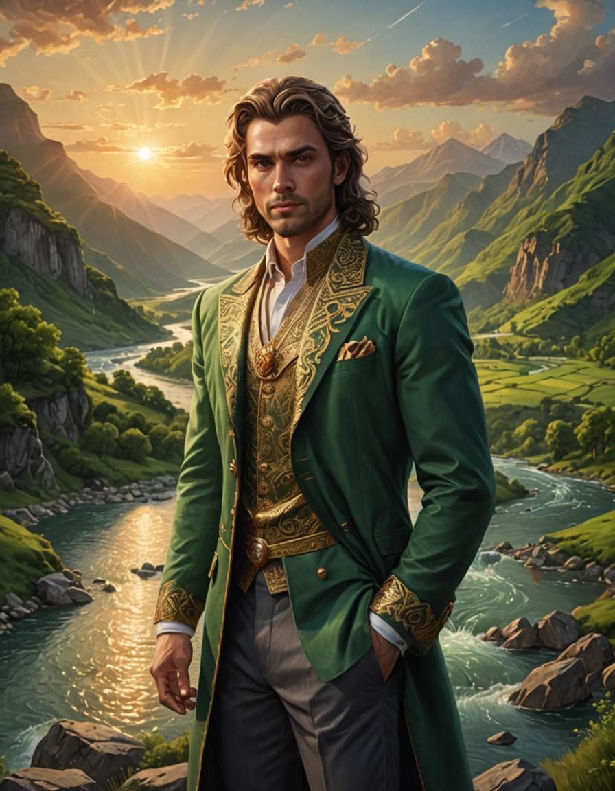 Powerful Deity in a Breathtaking Landscape