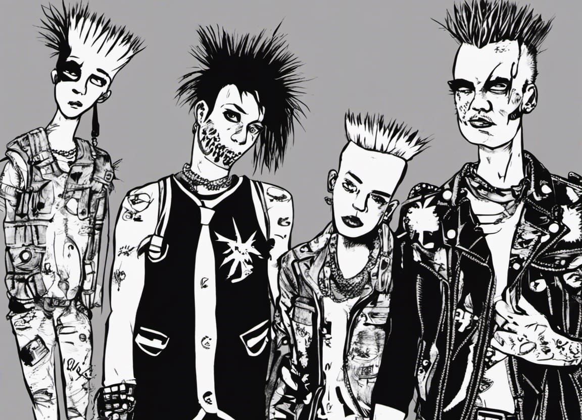 Punks in Quintel-Inspired Cartoon Style