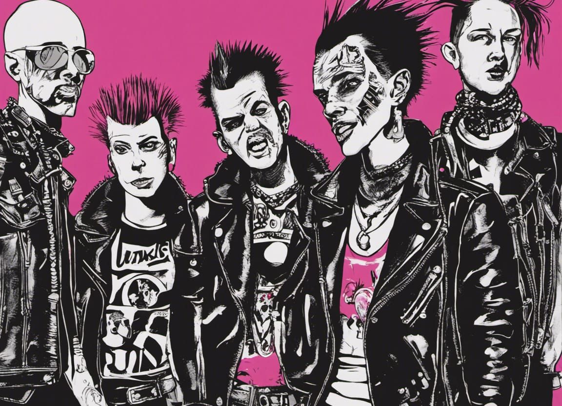 Stylized Punks in Cartoon Network Style