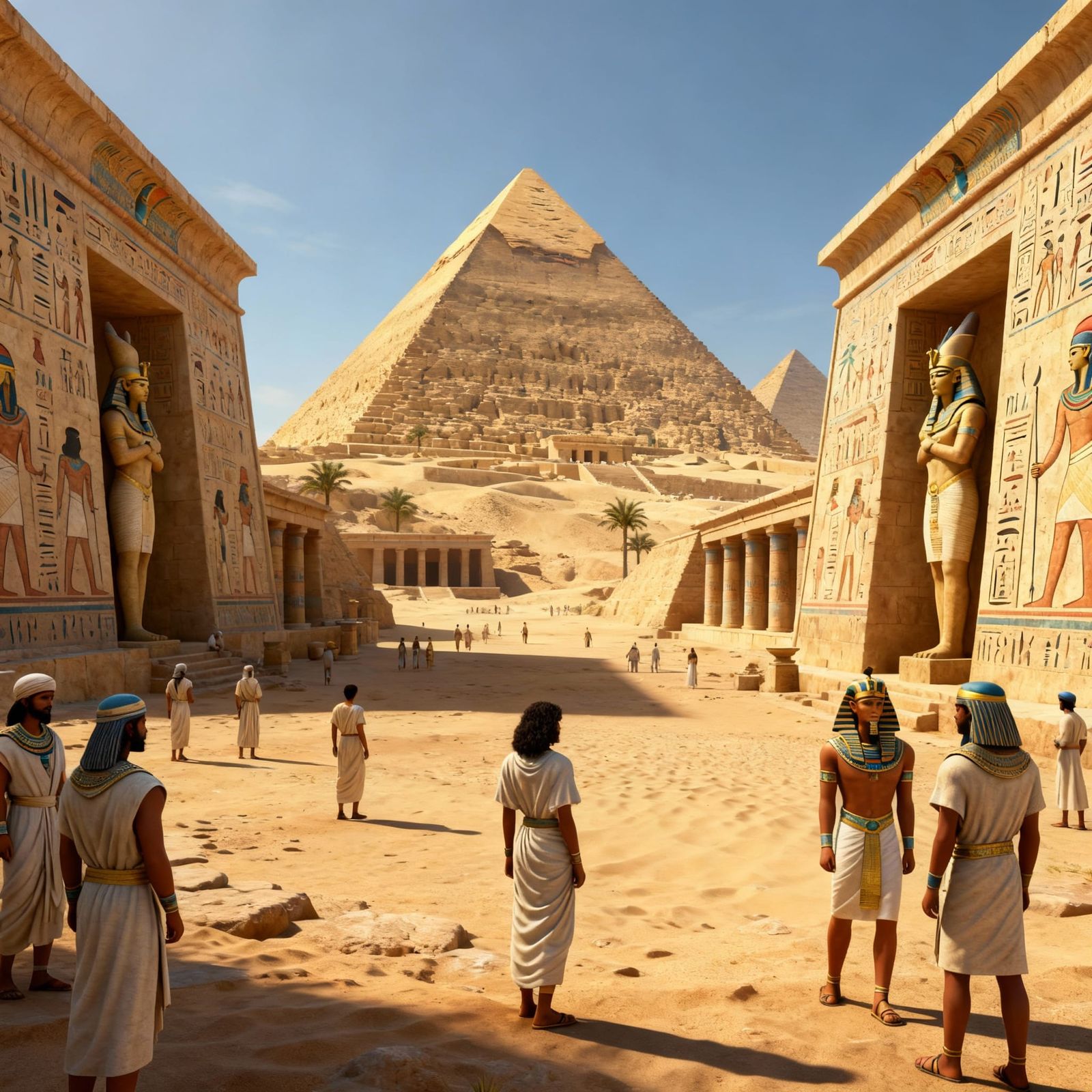Realistic 3D Reconstruction of Ancient Egypt with People