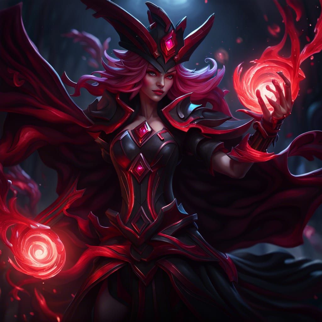 Lux Dark Witch Elementalist: League of Legends