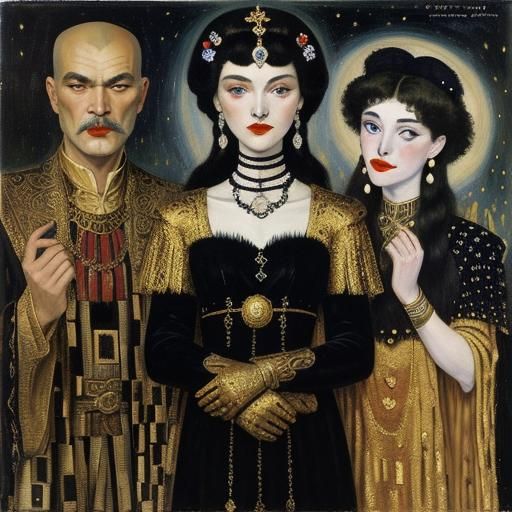 Elegant Vampires of Ancient Times: Art Nouveau Style