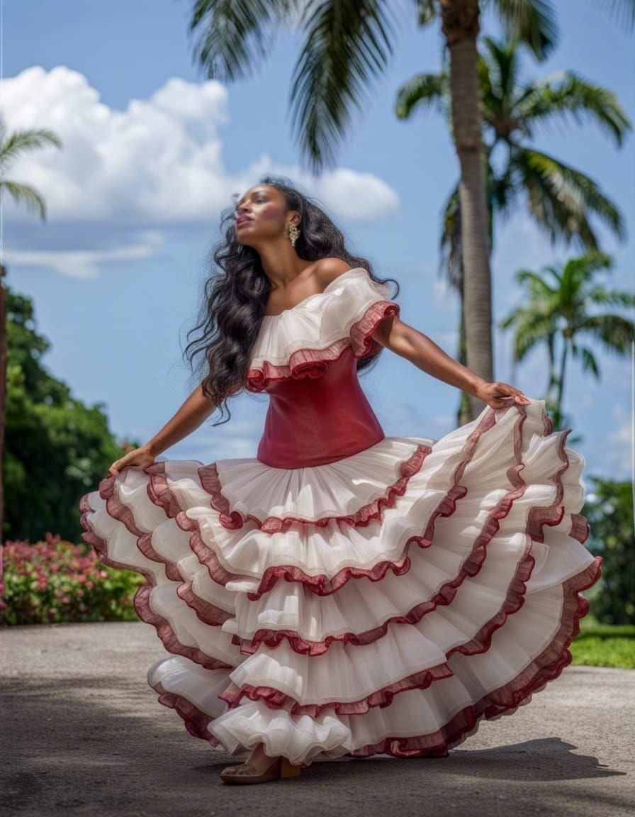 Creole gown from Jamaica