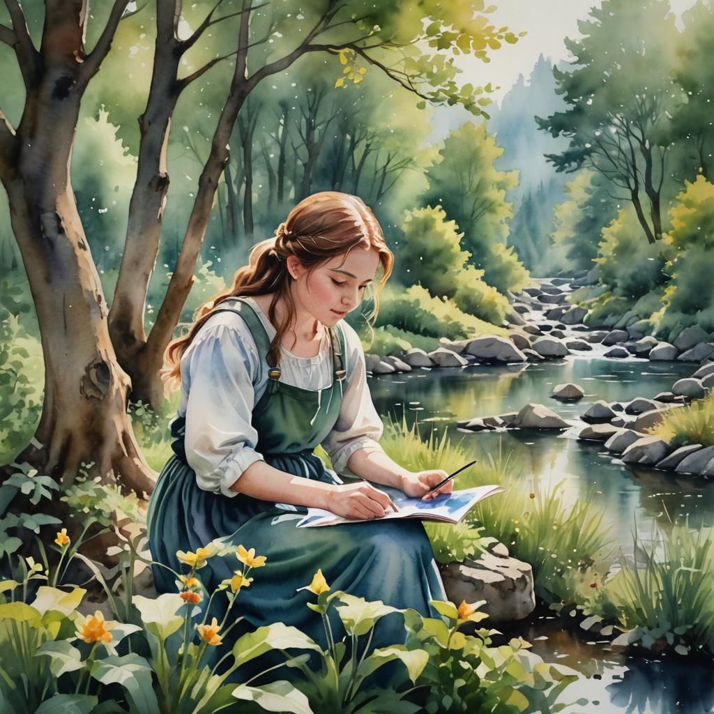 Eridoria Landscape in Watercolor Style