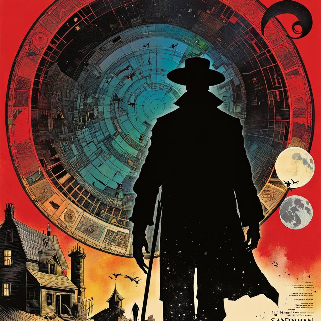 Sandman Comic Book Nightmare Frequencies Visualization