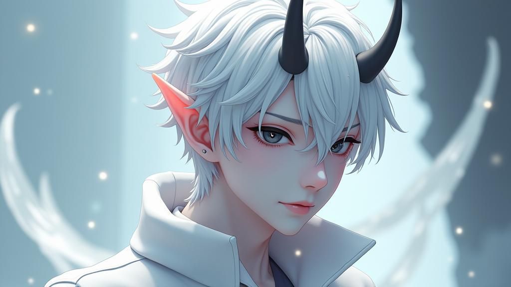 Wight Demon in Anime Style 3D Art