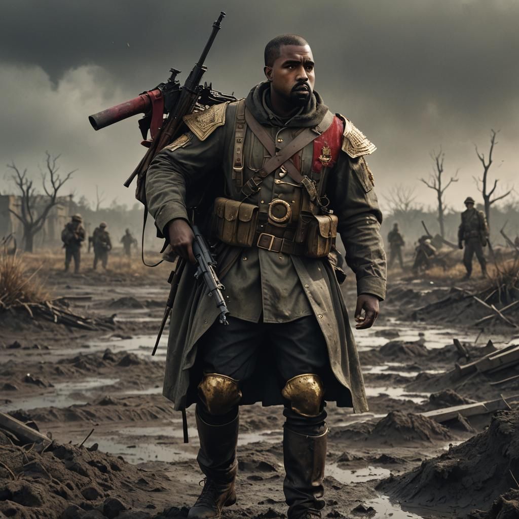 WWI Soldier in Gothic Fantasy Style