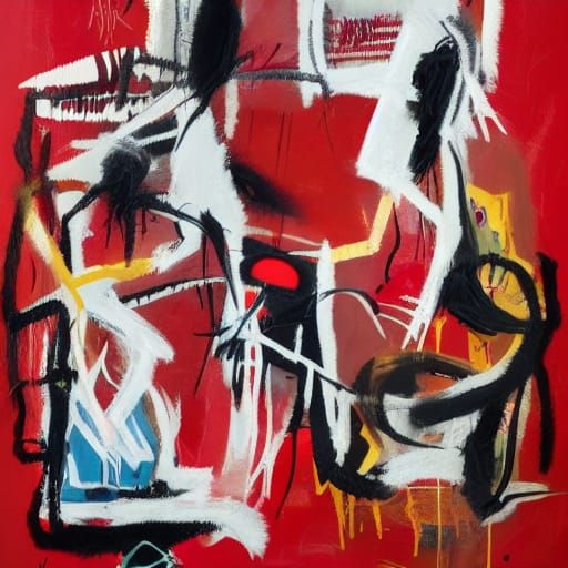 Activism Art Inspired by Basquiat's Symbolic Style