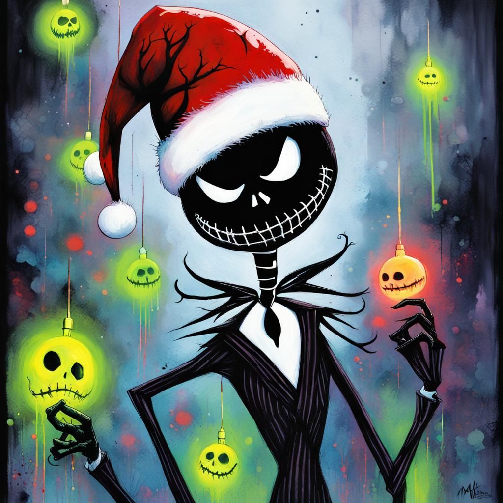 Surreal Christmas Tree in Nightmare Style