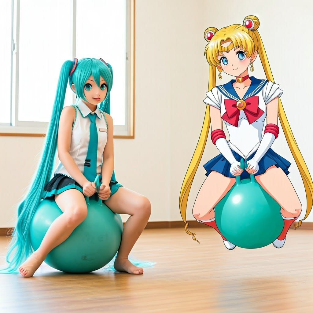 Hatsune Miku and Sailor Moon: Classroom Fun