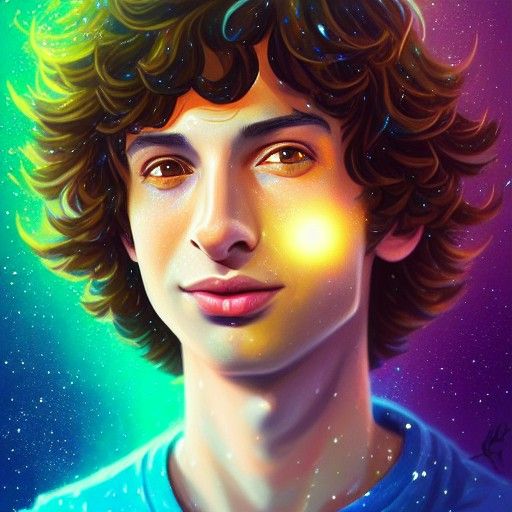 Sparkling Portrait as Elegant Digital Painting