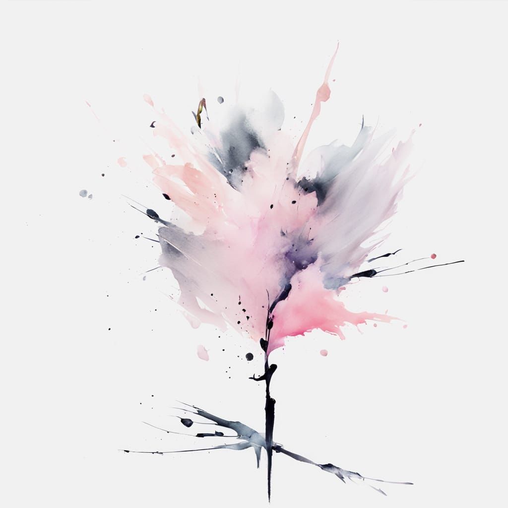 Brusb stroke of pale pink across the page