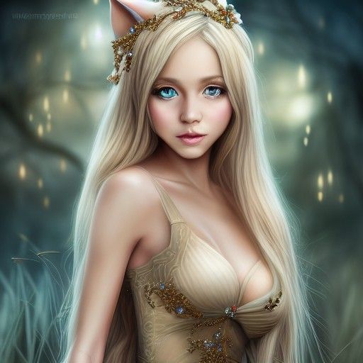 Elegant Portrait of Sophie Foster in Digital Art Style