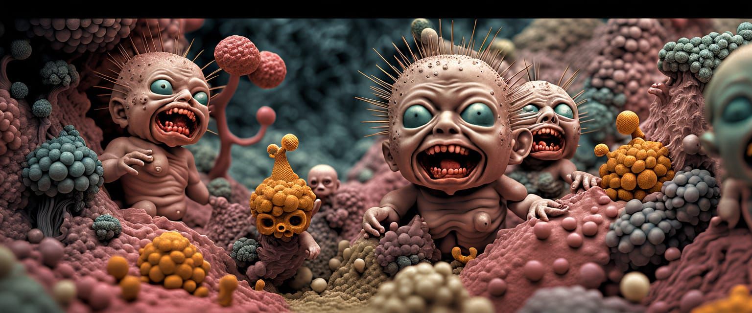 Sinister Kewpie Realms in a Whimsy Apocalypse