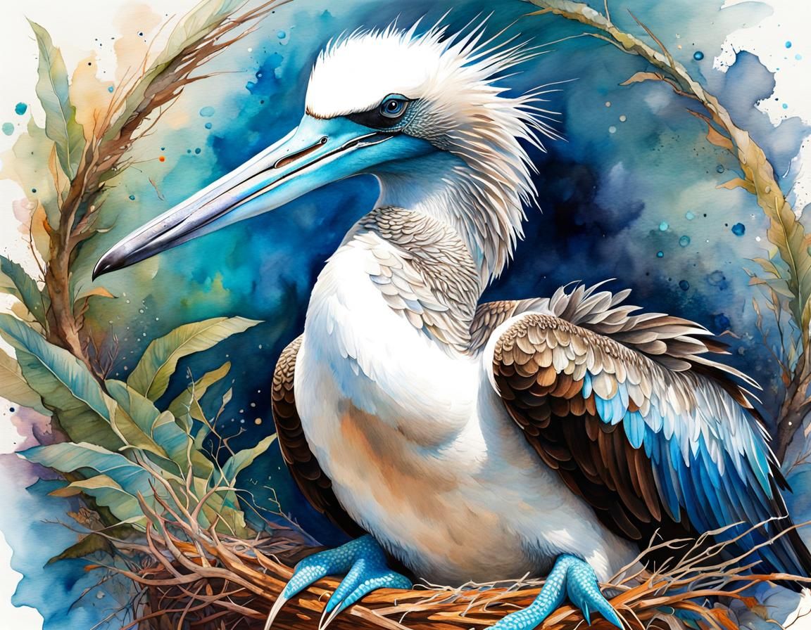 Blue Footed Booby Bird