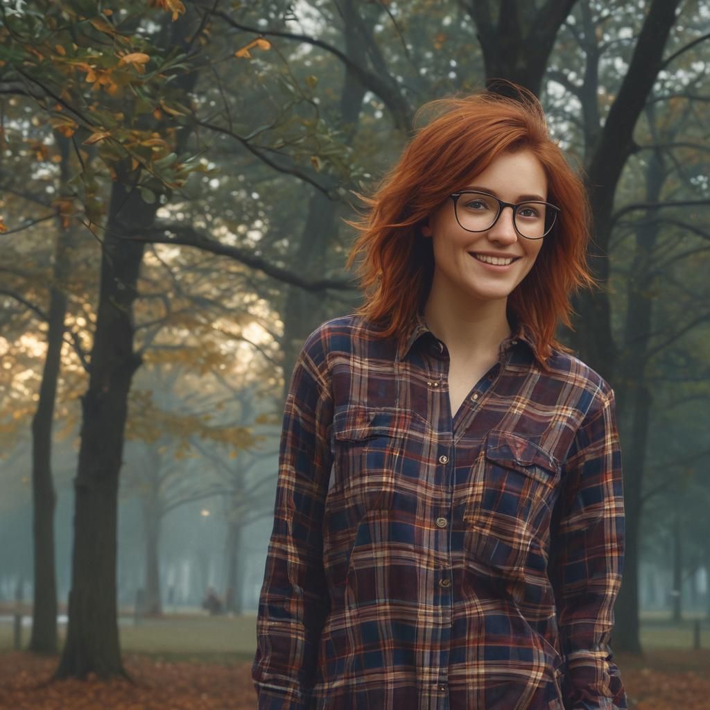 Pla8d shirt on a Fall Day 1