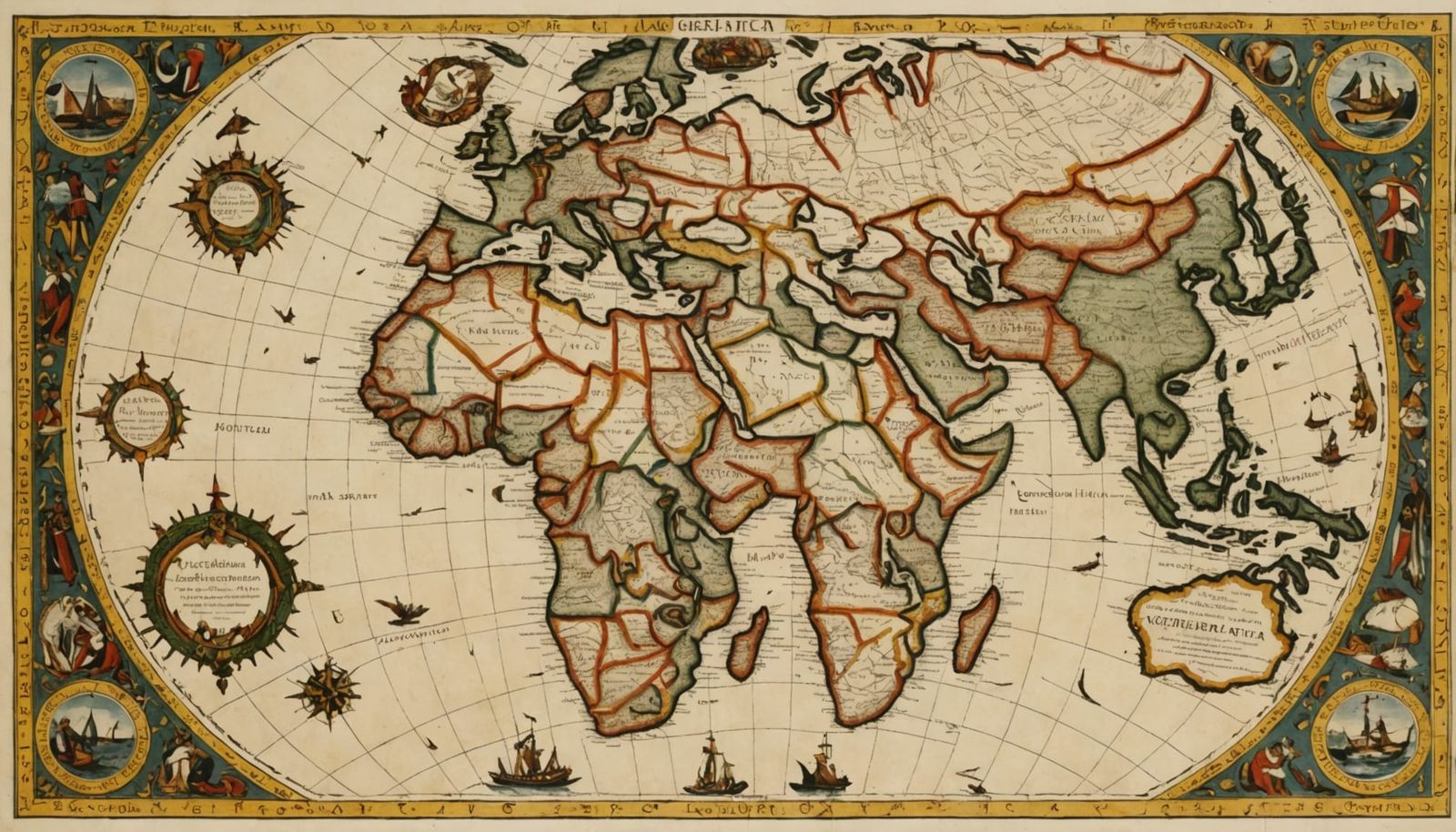 Migration Map of Europe and North Africa