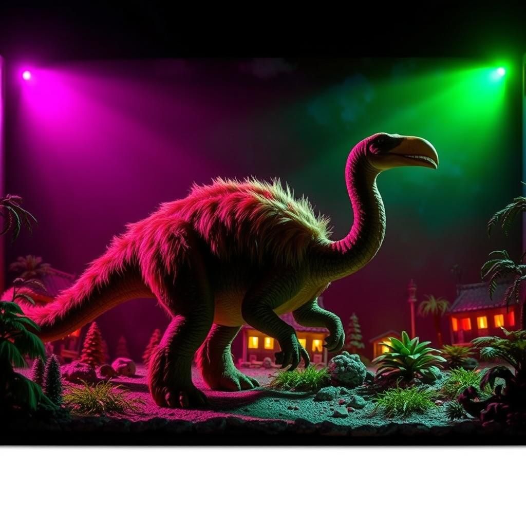 Dinotopia Medieval Village with Megafauna