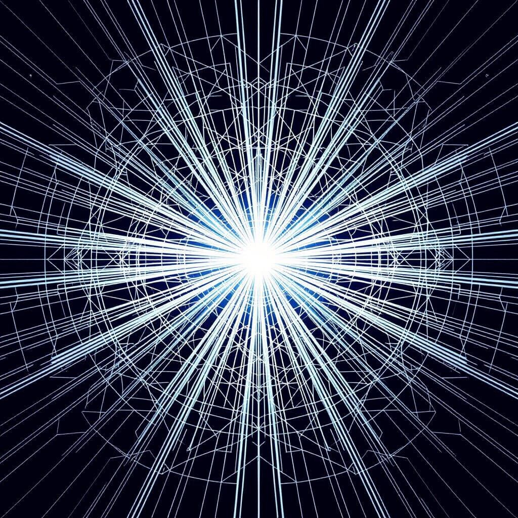 Minimalist Geometric Abstraction in Generative Art Style