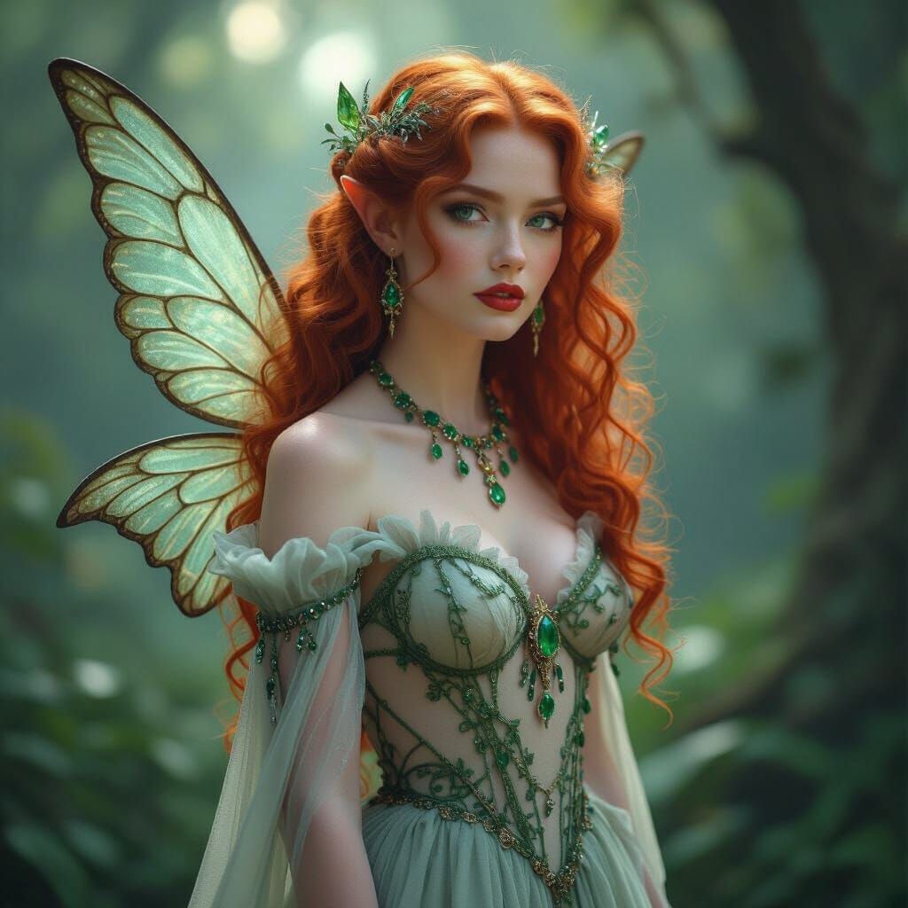 Celtic Fairy Princess Jessica with Red Hair, Cinematic Film ...
