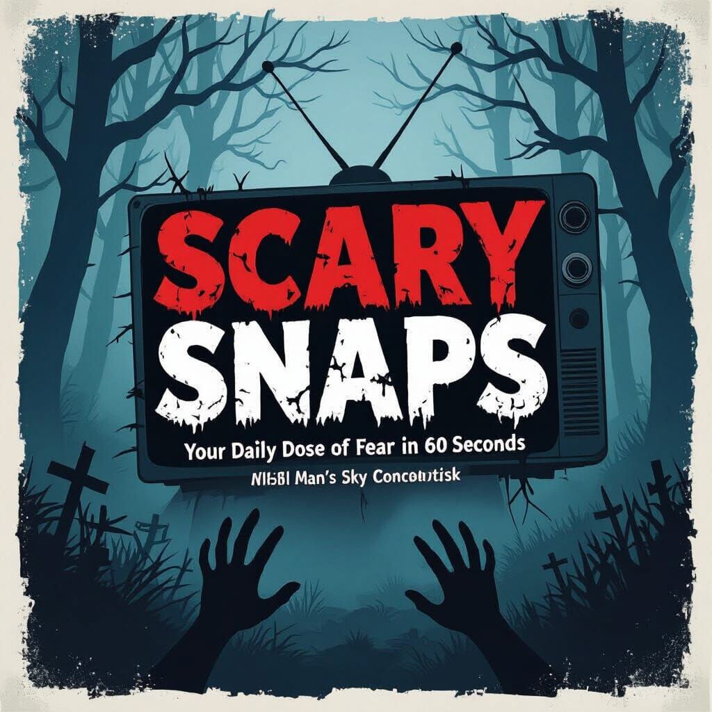 Scary Snaps YouTube Banner: Haunted Forest Mist and Shadows