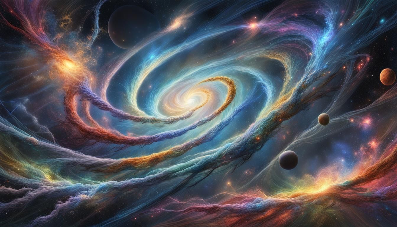 Surreal Cosmic Confluence of Galaxies and Character