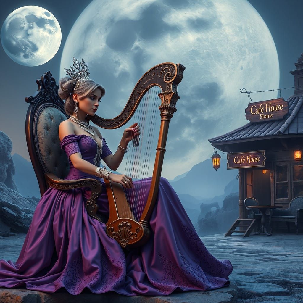 Regal Lady in Fantasy Concept Art Style