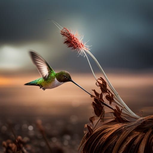 Hummingbird in an apocalyptic world