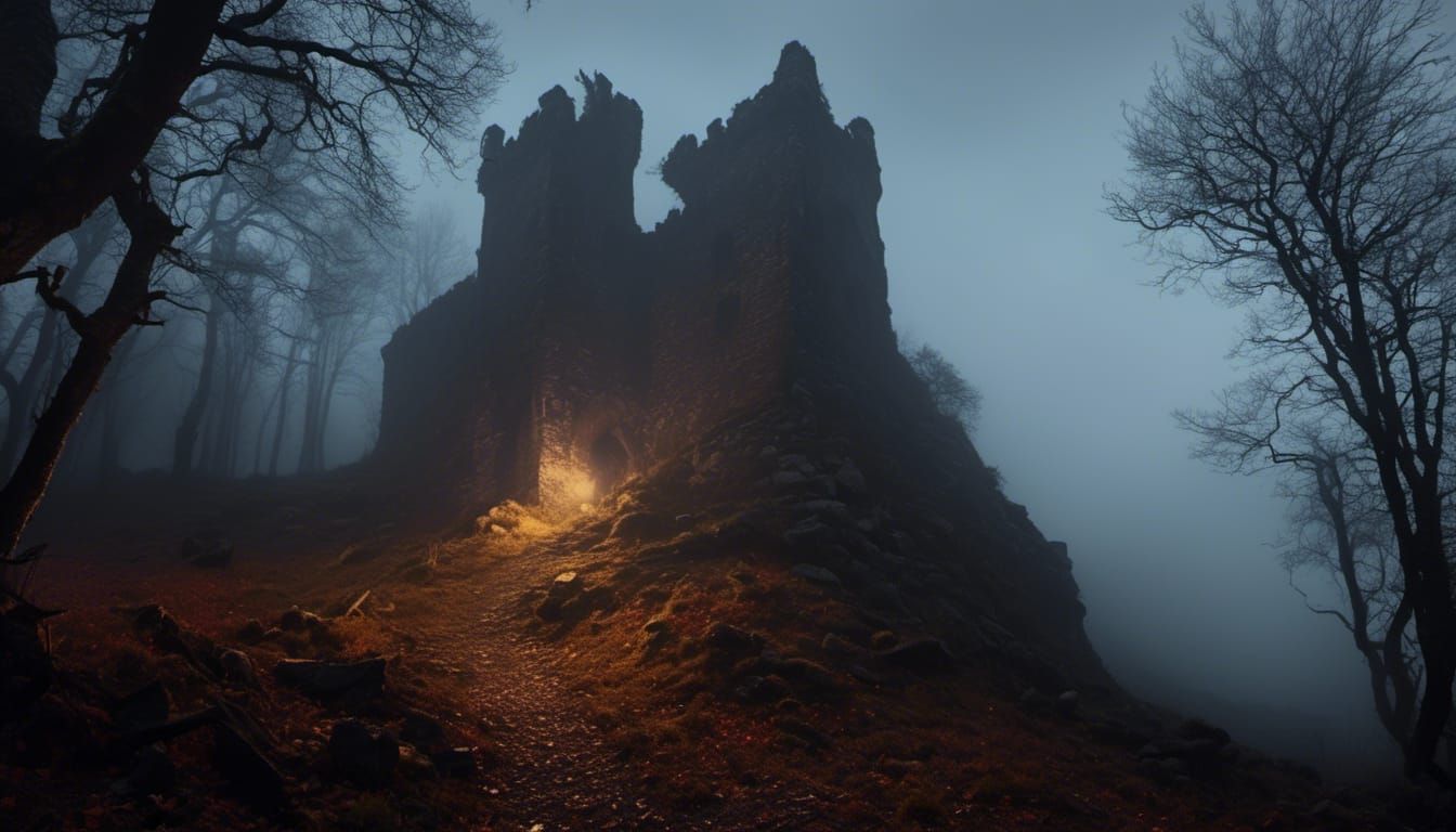 <lora:Sun0fKor:1.0> a cruel tower on a foggy night on a sini...