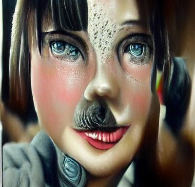 Hyperrealistic Portrait of a Beautiful Girl