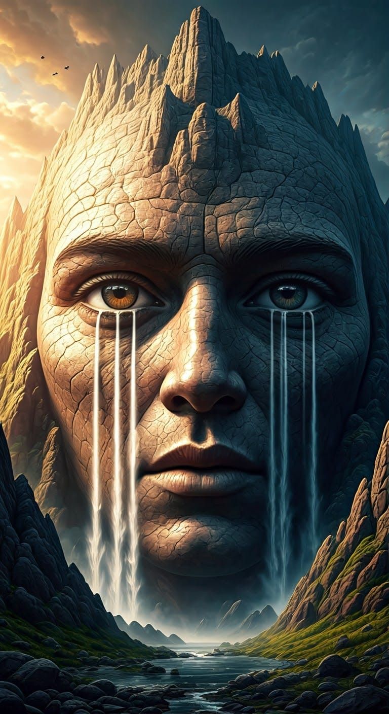 Mountain Eyes Waterfall: A Photorealistic Spectacle