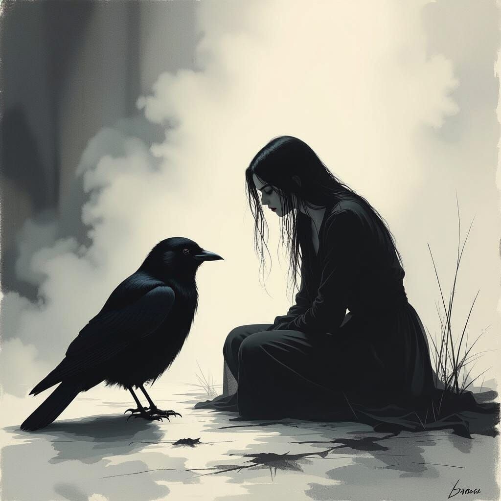 Dramatic Emotional Scene Inspired by Emile Friant Painting