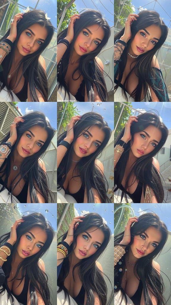 Elegant Aquatic Queen in Dark Blue and Cyan with Iridescent ...