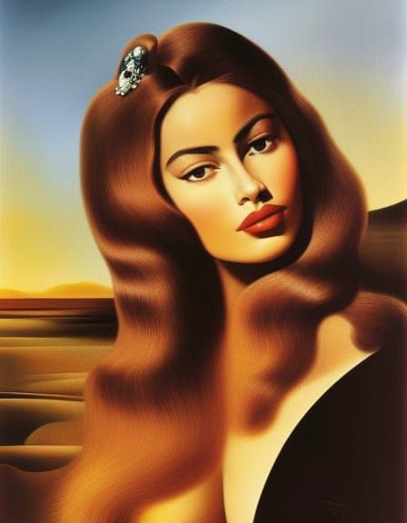 Sofia Vergara as a Surrealist Painting