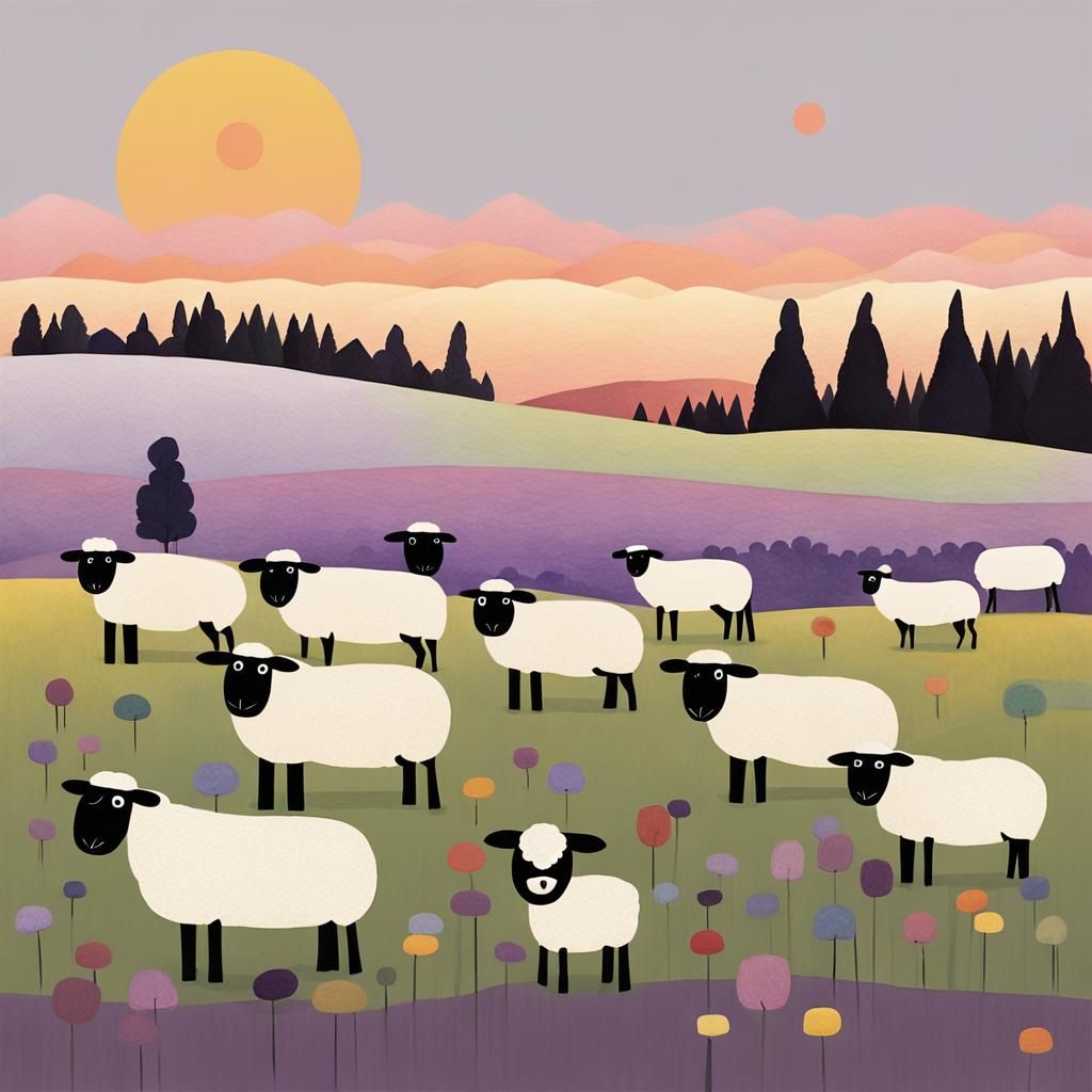 sheep caught in the headlights