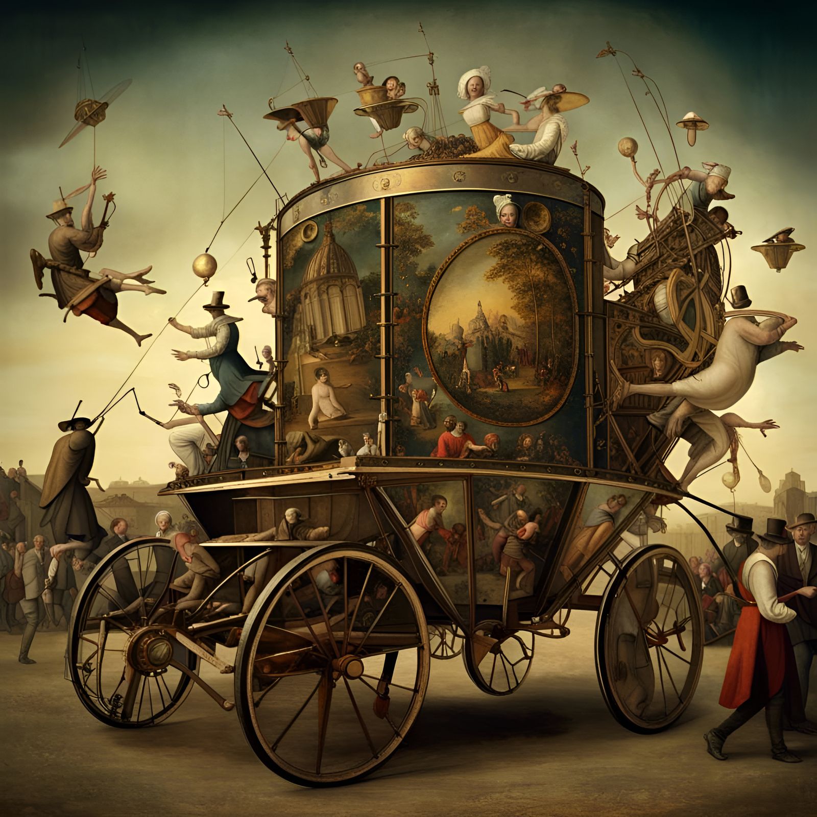 Calliope Music Machine in the Style of Bosch