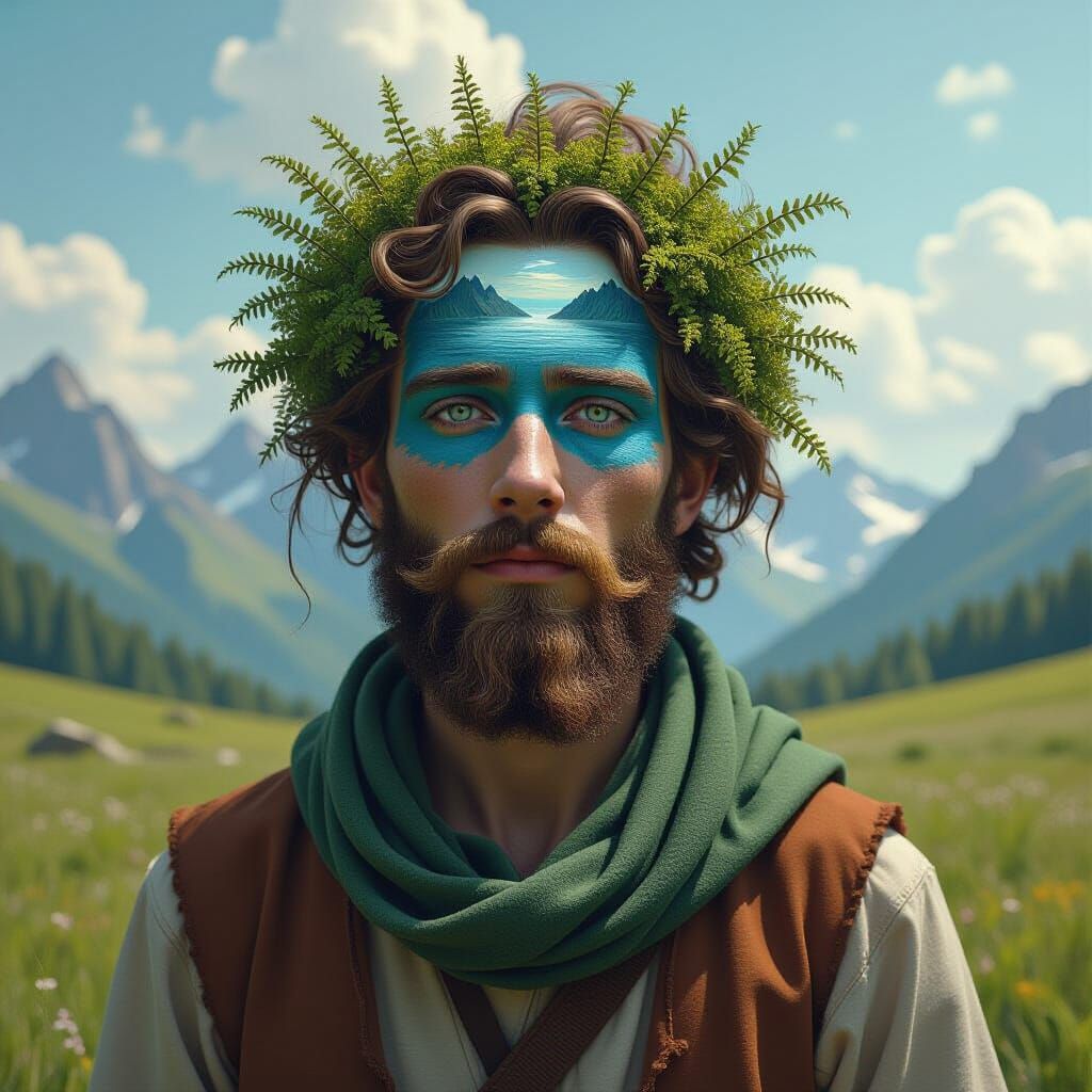 Nature Personified: A Serene Landscape Portrait