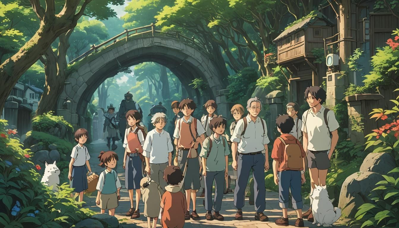 Anime Leader's Love: A Studio Ghibli-esque Scene