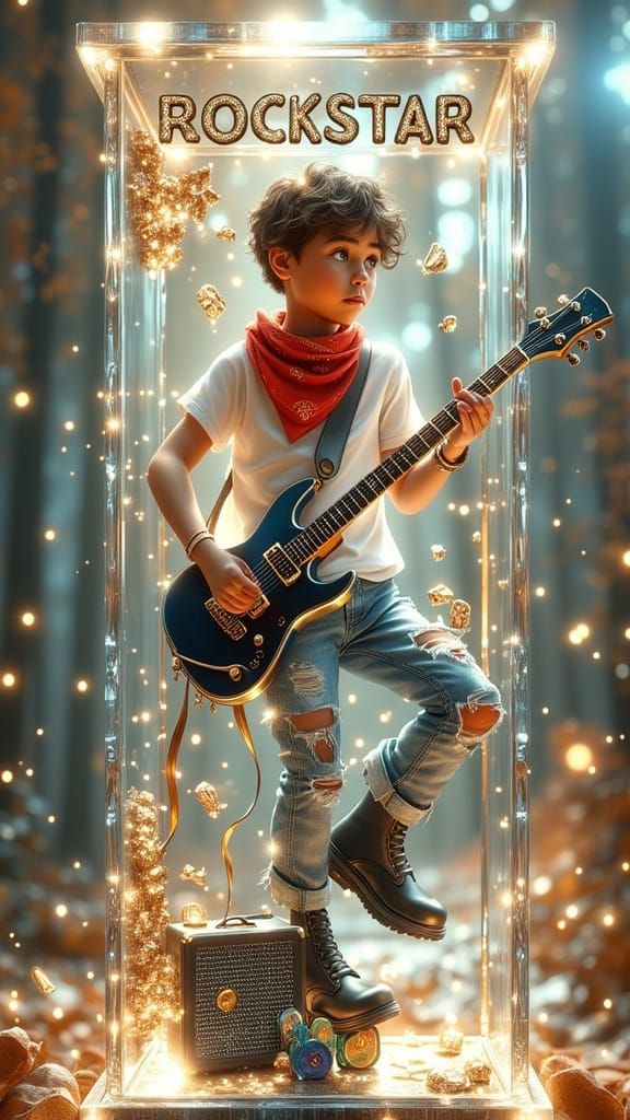 <lora:Exquisite Flux:1.0>  Rockstar Nono, a young teen male ...