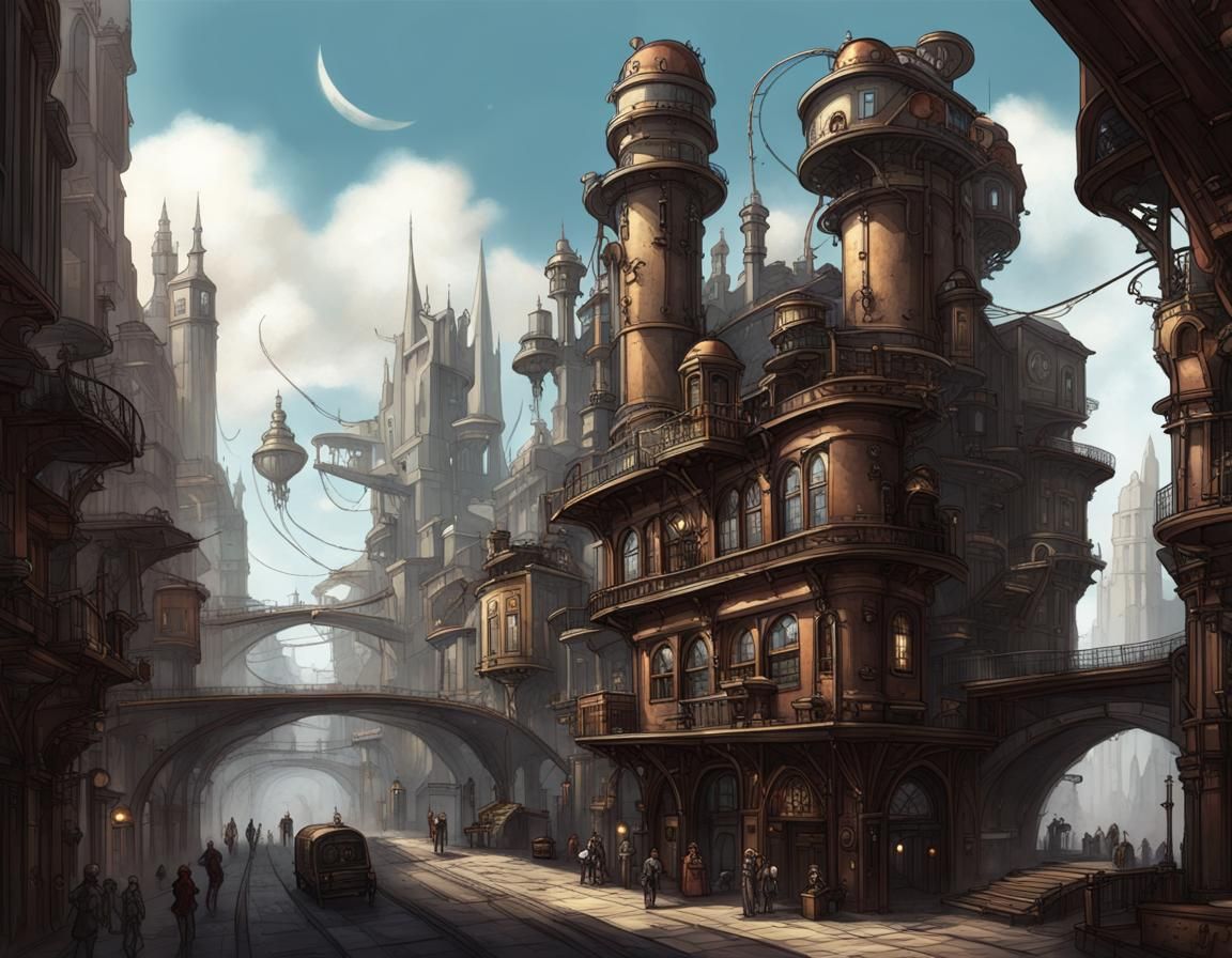 Aetherpunk Fantasy subgenre blending aether magic and steampunk technology creatively