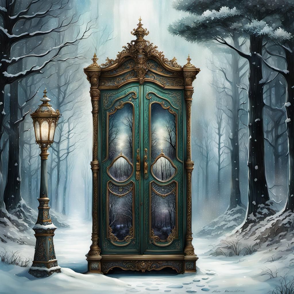 Wardrobe to Narnia: Snowy Forest Scene