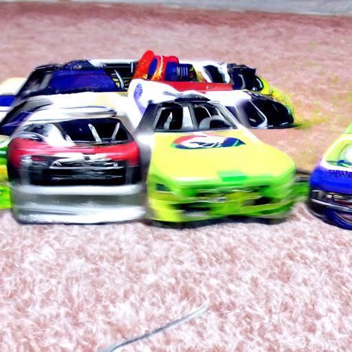 High-Speed Action at a NASCAR Race