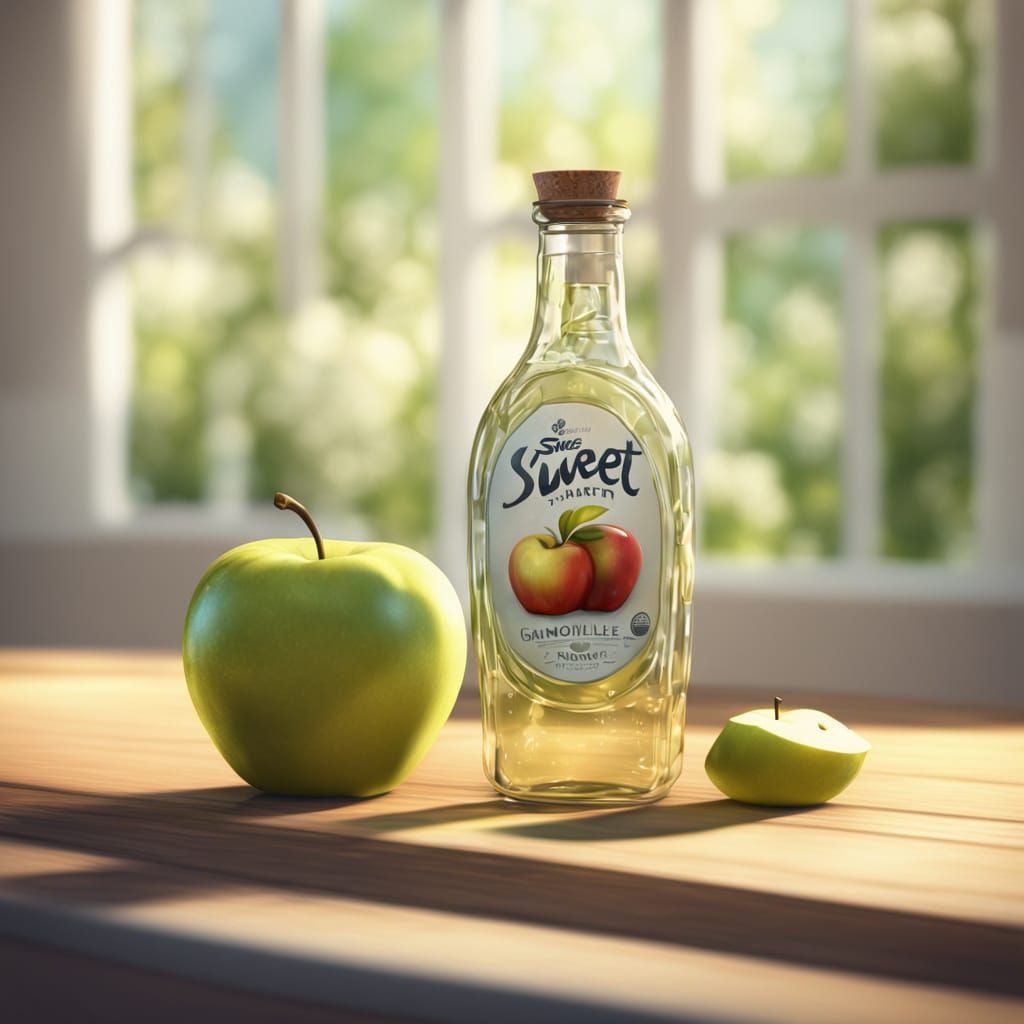 Sweet Apple Chamomile Concept Art in 3D Digital Style