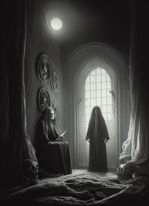 Bell Witch Hypnotic Gaze in Horror Style