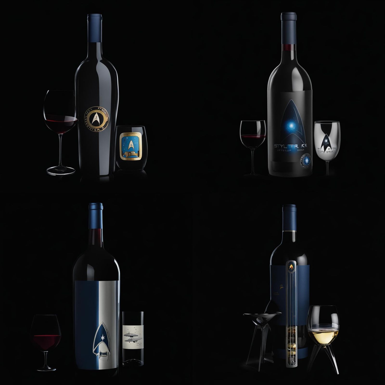 Star Trek Starship Wine Bottle Design