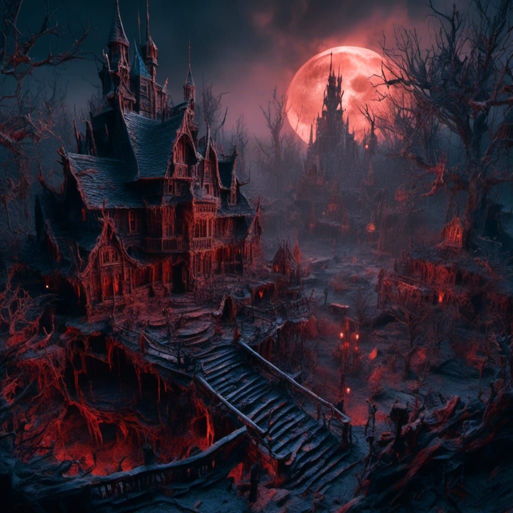 Fantastical Santa's Slayground in Detailed Matte Painting