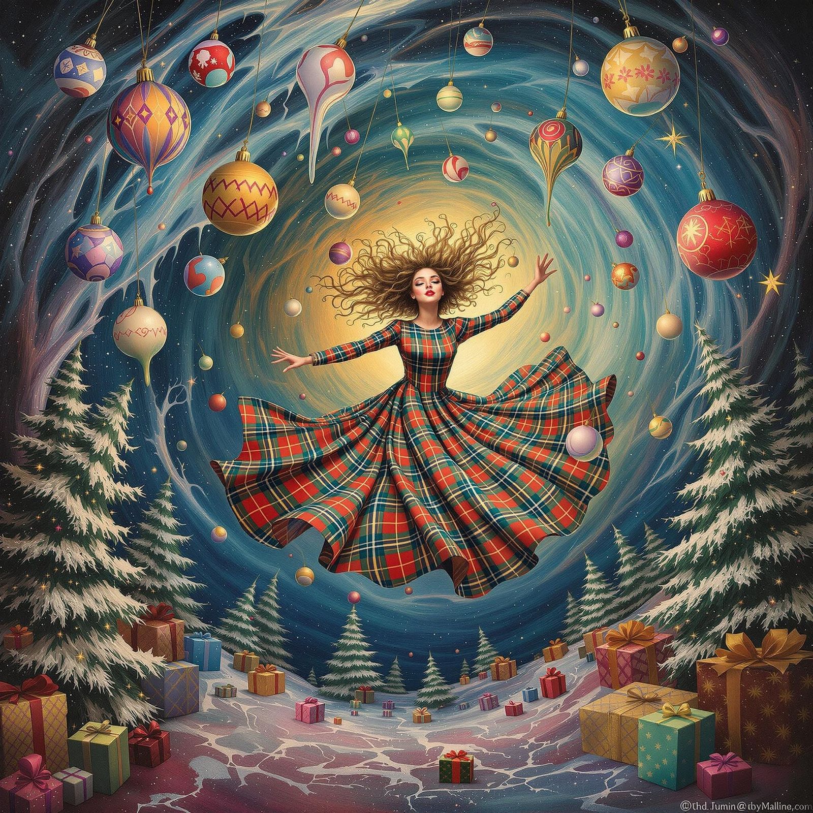 Surrealist Cindy Lou Who Descends into a Dreamlike Christmas...