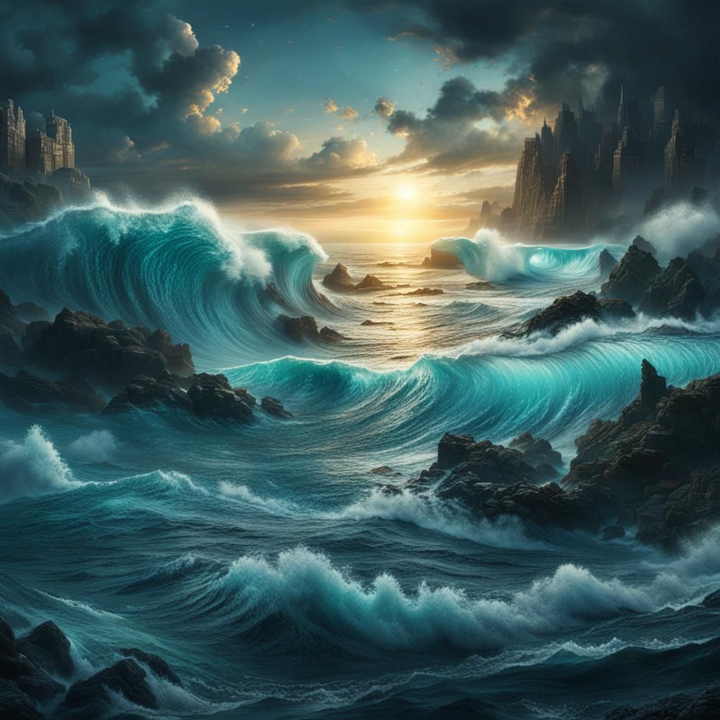 Epic LED Ocean Digital Matte Painting