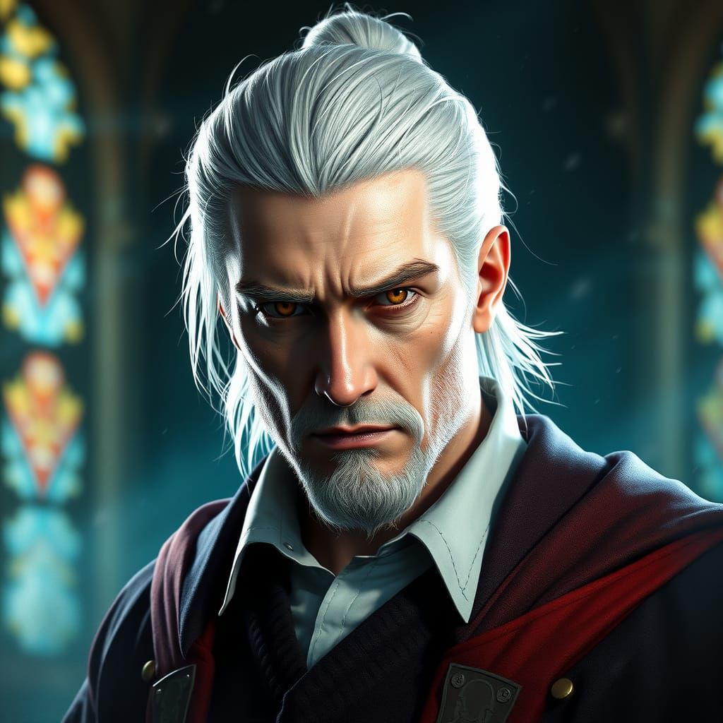 Dada Professor Geralt of Rivia in Triadic Colors