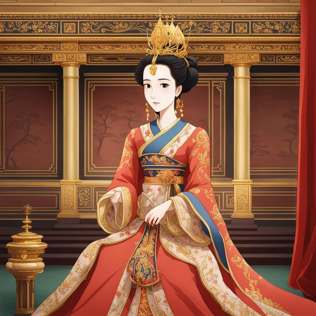 Young Empress in Royal Palace